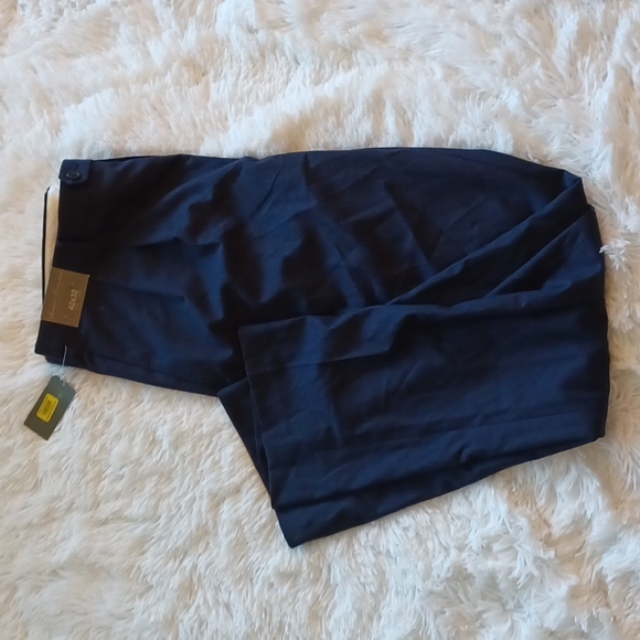 Daniel Cremieux signature collection Navy Pleated mens dress pants new - Picture 1 of 5